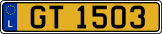 License plate of Luxembourg, 2003 year system