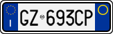 License plate of Italy, Cars (1994 year series)