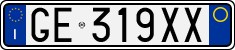 License plate of Italy, Cars (1994 year series)