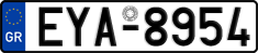 License plate of Greece, Cars