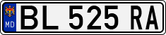 License plate of Moldova, Trailers (1992)