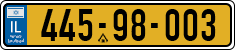 License plate of Israel, Regular plates