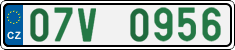 License plate of the Czech Republic, Oldtimers (2001)