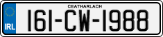 License plate of Ireland, Regular plates