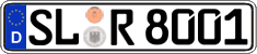 German license plate, Regular plates