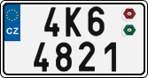 License plate of the Czech Republic, Cars (2001)