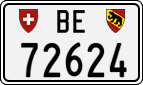 License plate of Switzerland, Cars