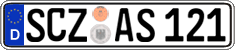German license plate, Regular plates