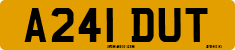 License plate of the United Kingdom, 1983 year system
