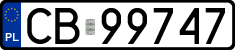 License plates of Poland, Regular car plates