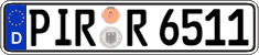 German license plate, Regular plates