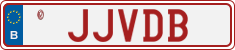License plate of Belgium, Vanity Plates (2014)
