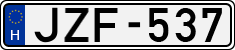 license plates of Hungary, Cars (1990)
