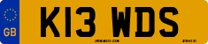 License plate of the United Kingdom, 1983 year system