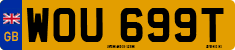 License plate of the United Kingdom, 1963 year system