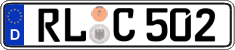 German license plate, Regular plates