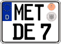 German license plate, Regular plates