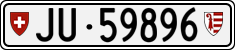 License plate of Switzerland, Cars