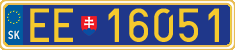 License plate of Slovakia, Diplomatic