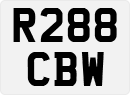 License plate of the United Kingdom, 1983 year system