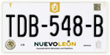 Nuevo León, Cars (AAA-000-A)