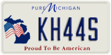Michigan, Specialty plates (AB12C)