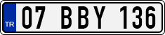 License plate of Turkey, Regular plates