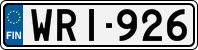 License plate of Finland, Cars