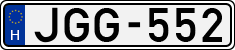 license plates of Hungary, Cars (1990)