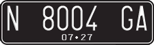 License plate of Indonesia, Regular plates