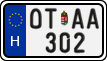 license plates of Hungary, Oldtimers (2022)