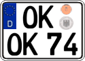 German license plate, Regular plates
