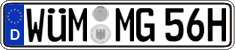 German license plate, Plates for oldtimers (type 