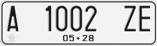 License plate of Indonesia, Regular plates