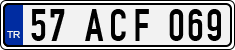 License plate of Turkey, Regular plates
