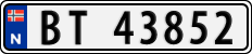 License plate of Norway, Cars
