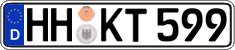 German license plate, Regular plates