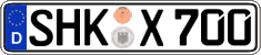 German license plate, Regular plates