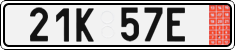License plate of the Czech Republic, Export transit plates