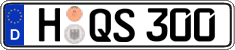 German license plate, Regular plates