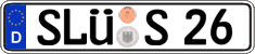 German license plate, Regular plates