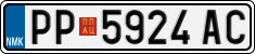 License plate of North Macedonia, Regular plates (2012)