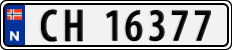 License plate of Norway, Cars
