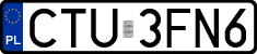 License plates of Poland, Regular car plates