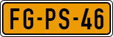 License plate of the Netherlands, Cars