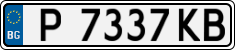 License plate of Bulgaria, Cars