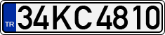 License plate of Turkey, Regular plates