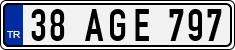 License plate of Turkey, Regular plates