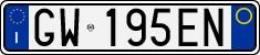 License plate of Italy, Cars (1994 year series)