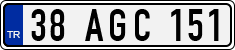 License plate of Turkey, Regular plates